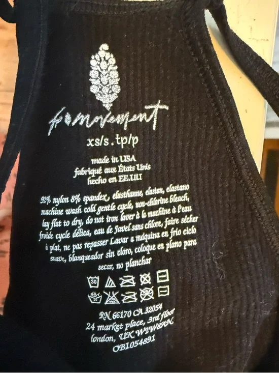 FP Movement b Free People Ribbed Cropped Tank Top - Picture 3 of 3